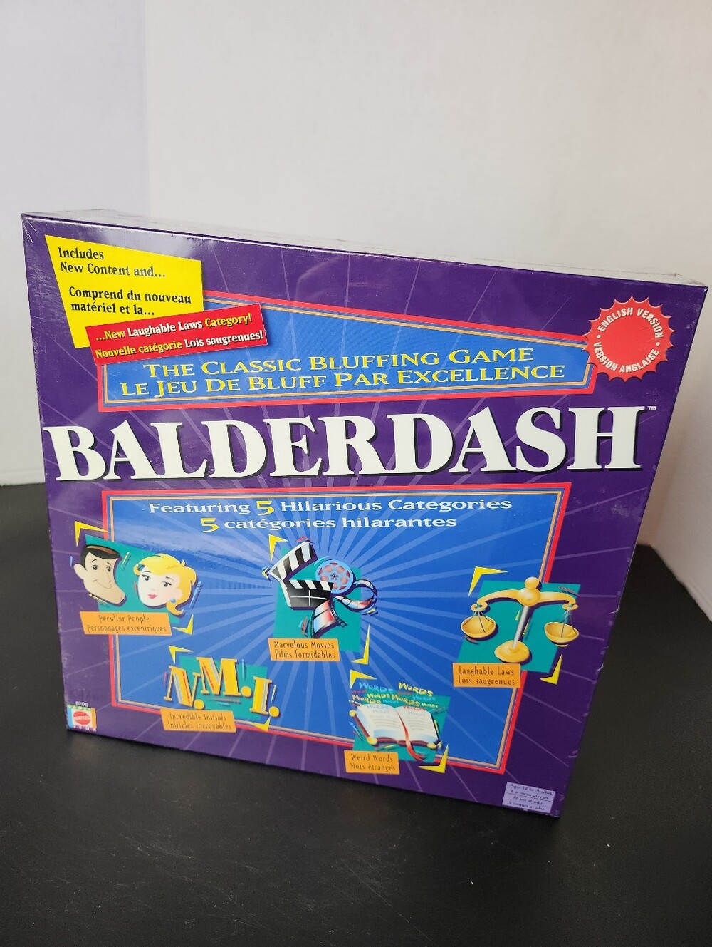 Balderdash The Classic Bluffing Game / 2003 / Hilarious Categories / New Sealed